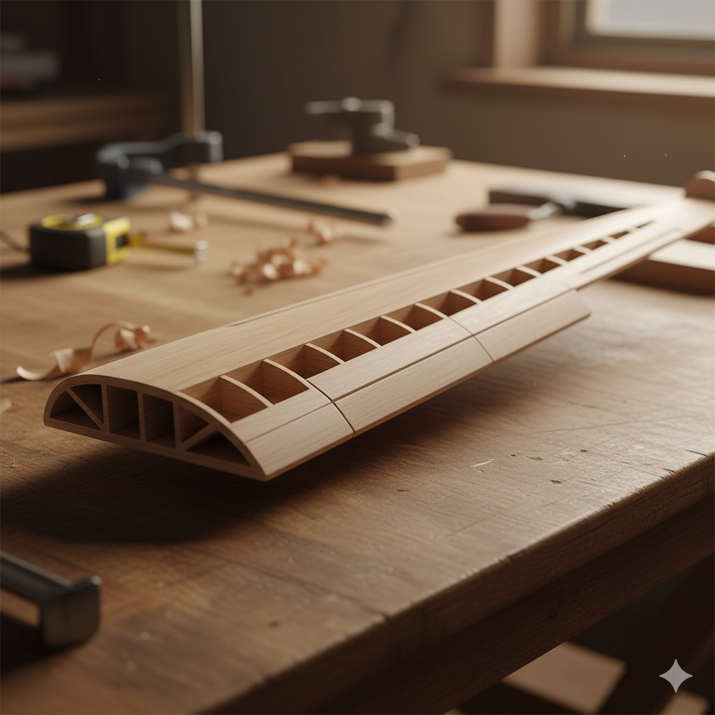 Boeing 747 wing model design project